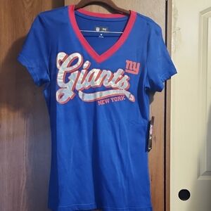 NFL New York Giants Womens Tee Shirt Logo Sz M NWT